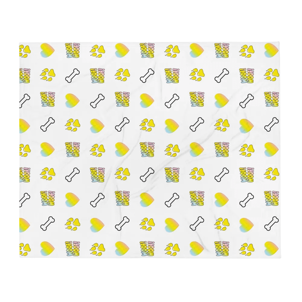 Pup Wrex Emojis - Throw Blanket product image (5)