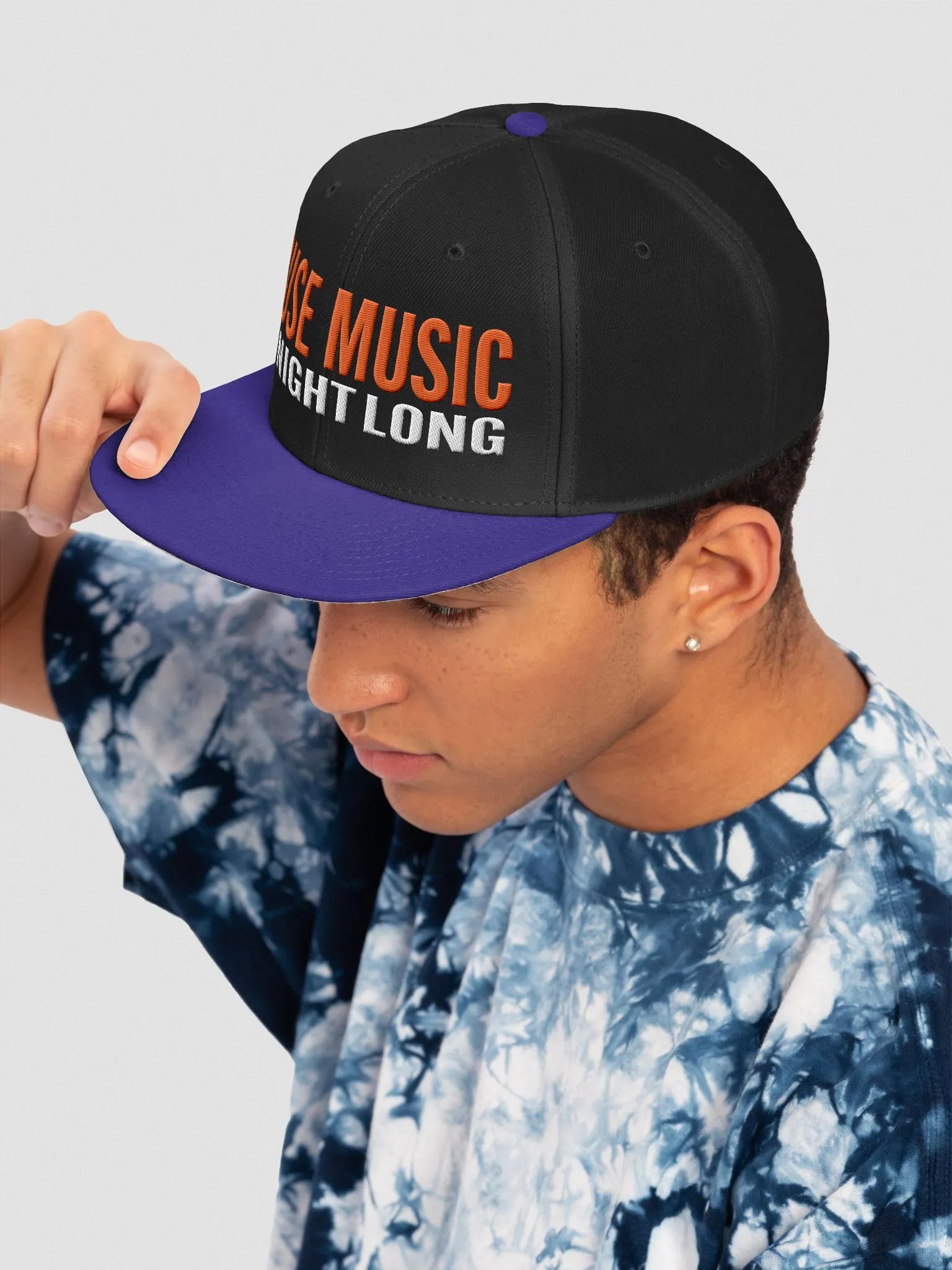 House Music All Night Long Snapback Flatbrim product image (79)