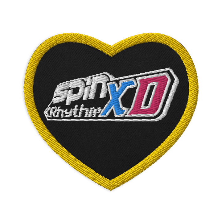 Spin Rhythm XD Full Logo Embroidered Patch - Heart product image (1)