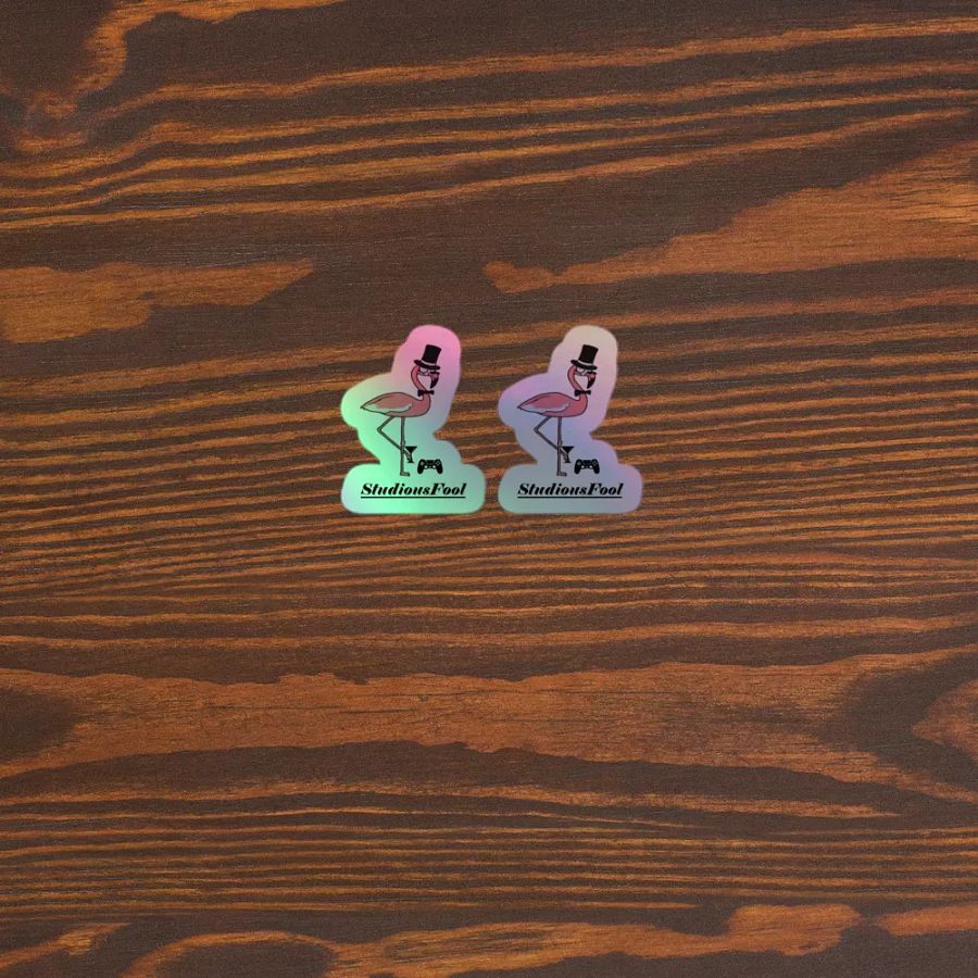 StudiousFool holographic stickers product image (3)