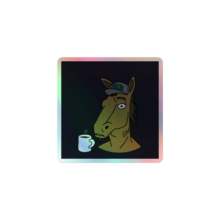 Horseguy GM Mug Sticker product image (1)