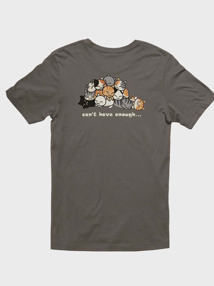 Gray and White (Off-white) Cat Unisex T-shirt product image (2)