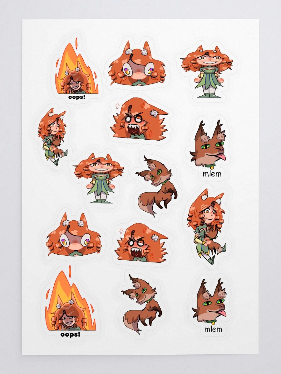 PANDORA AND CHATFOX SMALL STICKER BUNDLE product image (3)