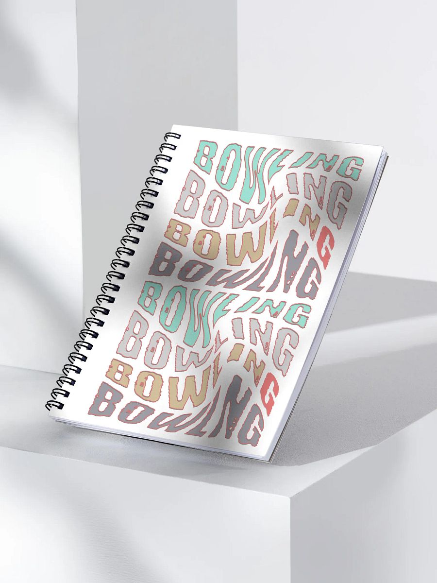 Mess Swirl Bowling Wavy Vibrant Wordplay Notebook product image (2)