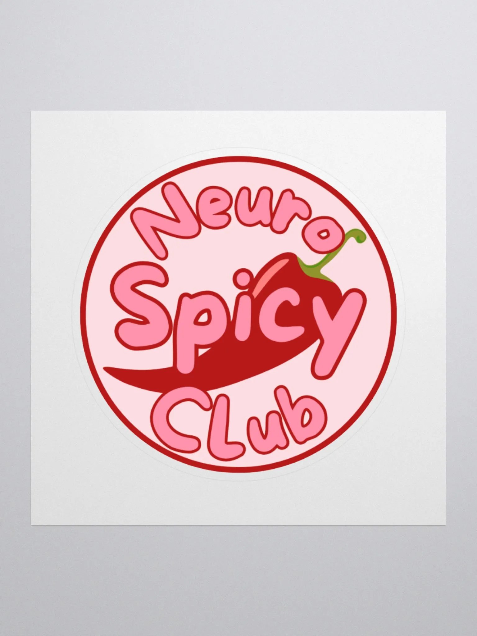Neurospicy Club Sticker product image (1)