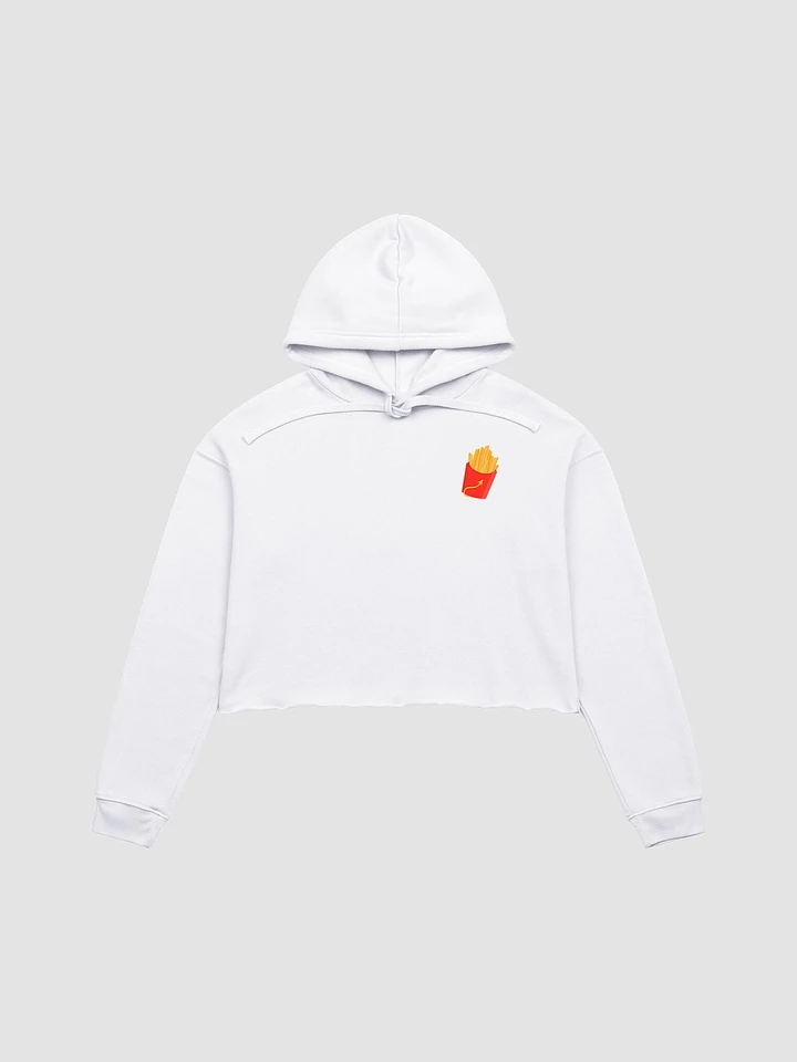 French Fry Fan Club Cropped Hoodie - White product image (2)