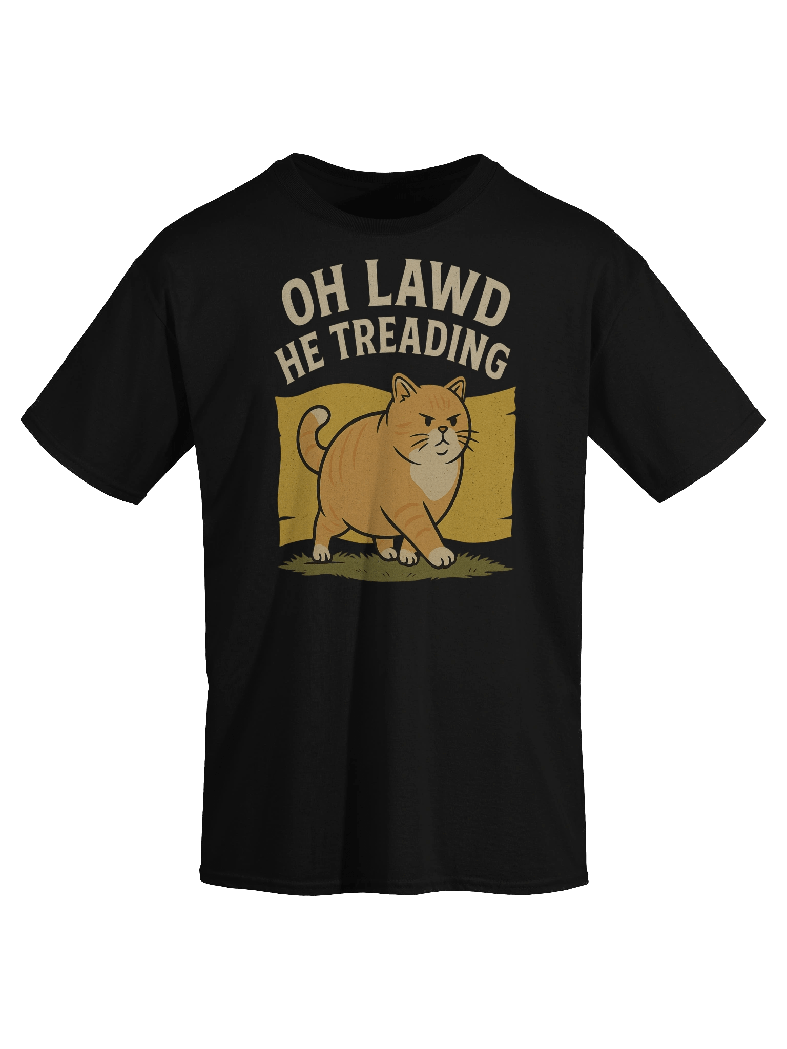 Oh Lawd He Treading Funny Chonky Cat Meme T-Shirt product image (26)