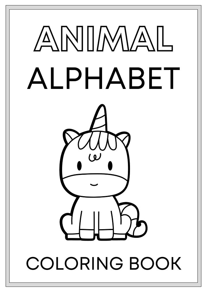 Animal Alphabet Tracing and Coloring Book product image (1)