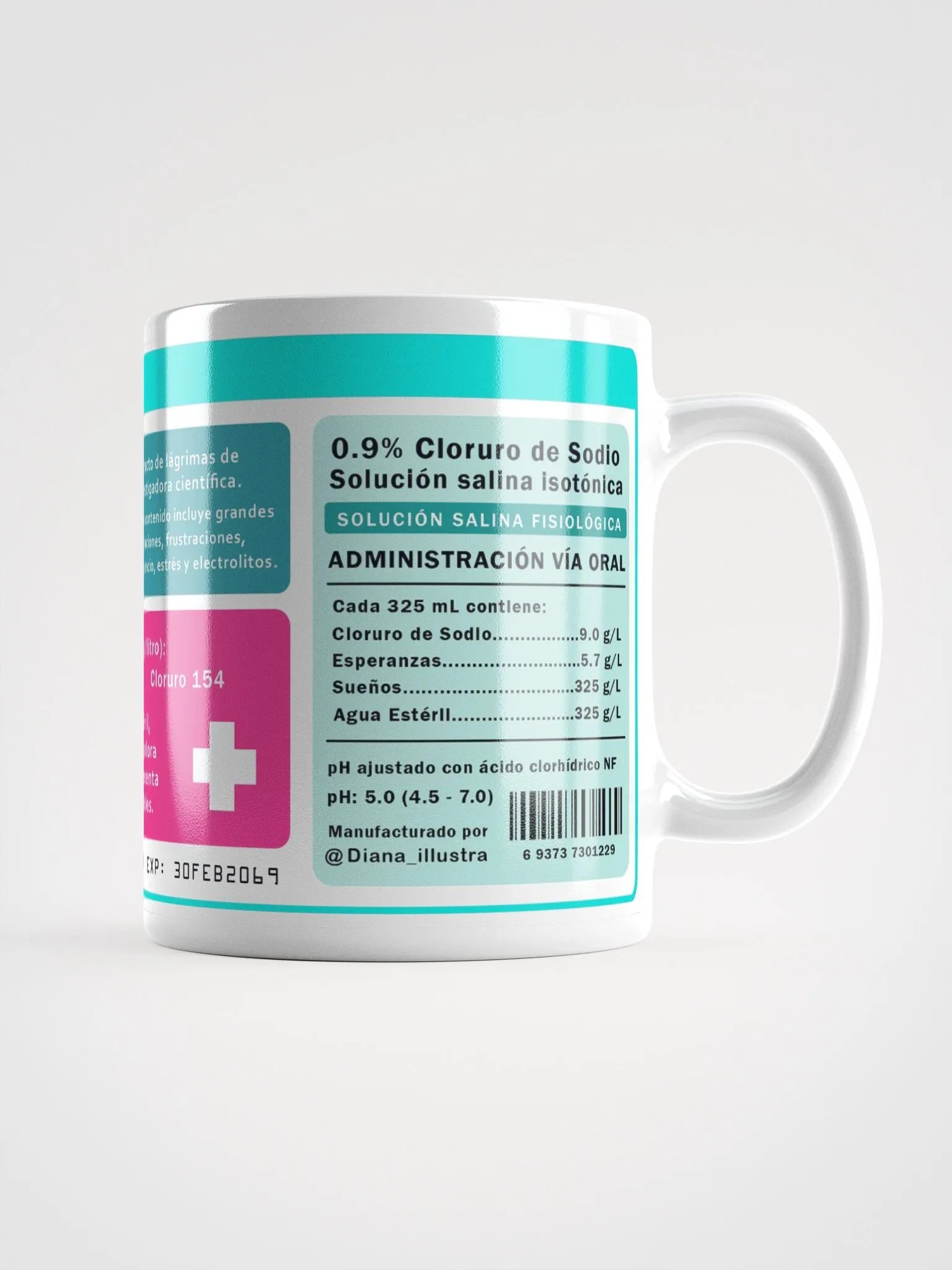 "Lágrimas de investigadora científica" (SPANISH) Ceramic mug product image (5)
