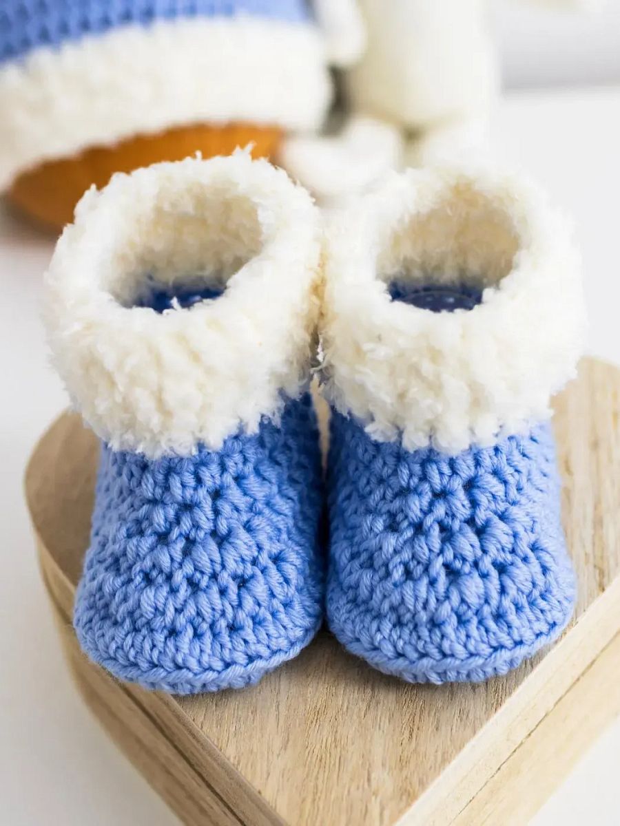 Crochet Pattern: Warm Baby Booties product image (3)