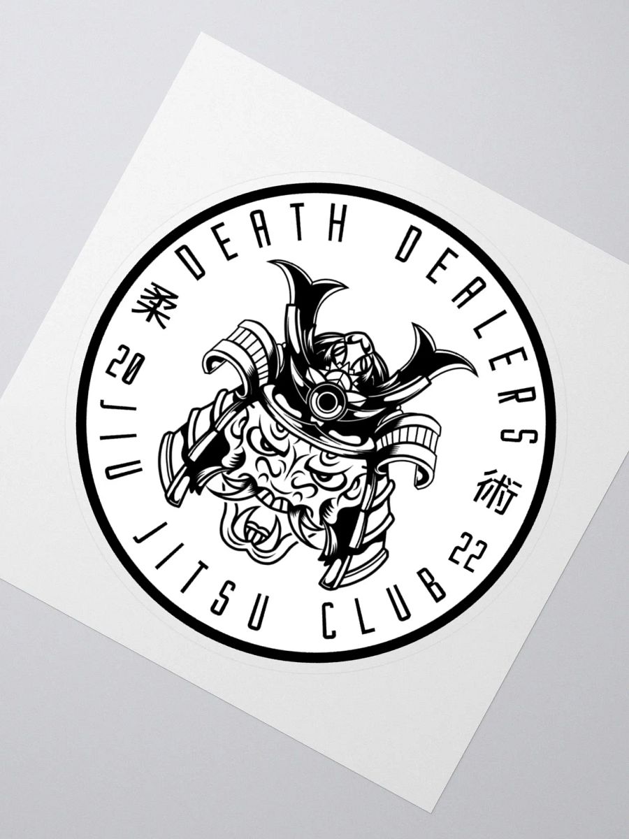 Death Dealers - Round Logo (White And Black) Sticker product image (2)