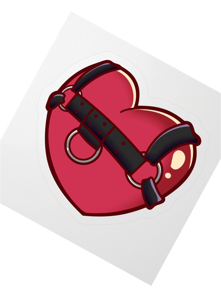 I Love Leather Sticker product image (2)