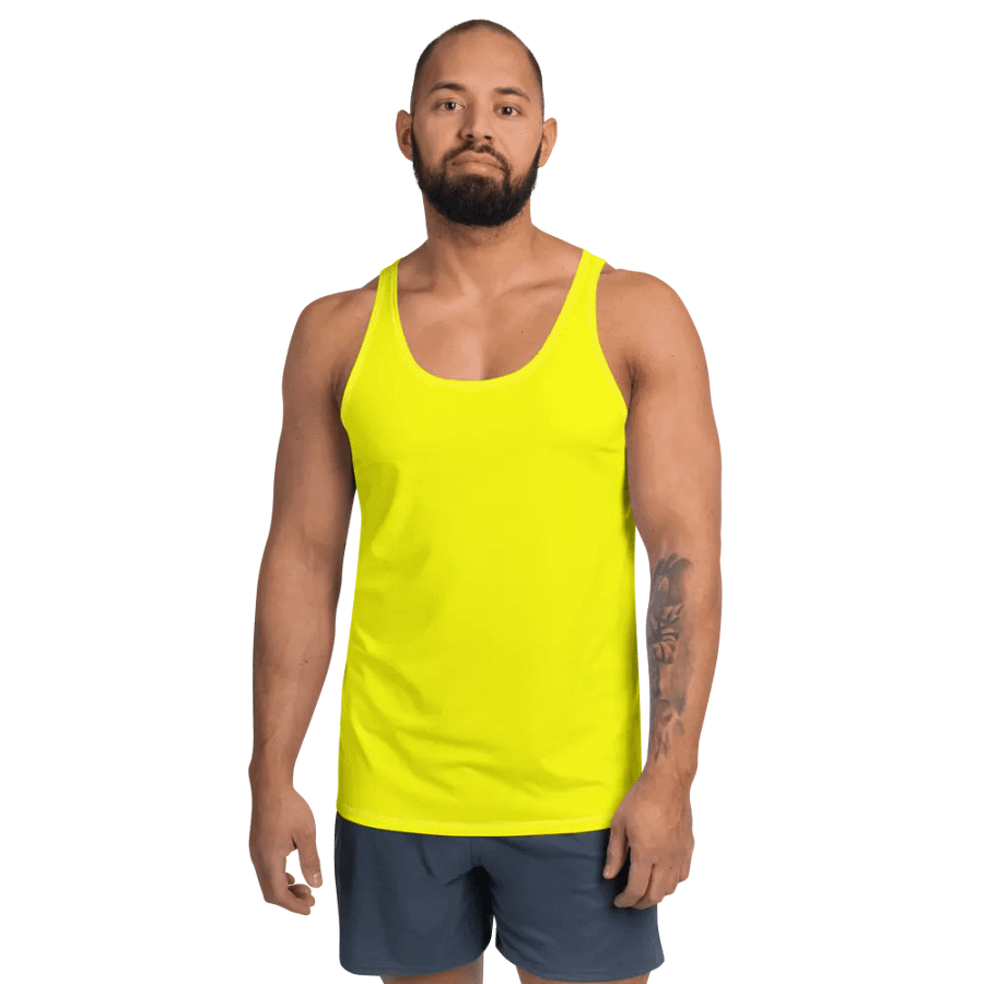 Plain Color Yellow Tank Top product image (1)