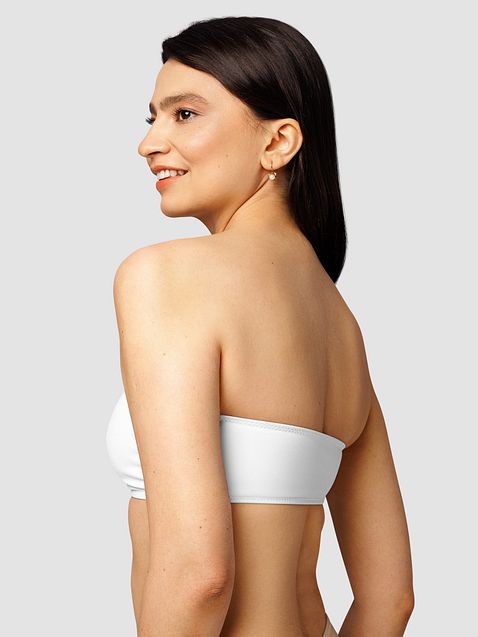 Photo showing All-Over Print Recycled Bandeau Bikini Top