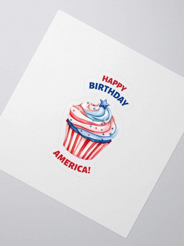 Patriotic Cupcake Celebration Stickers product image (2)