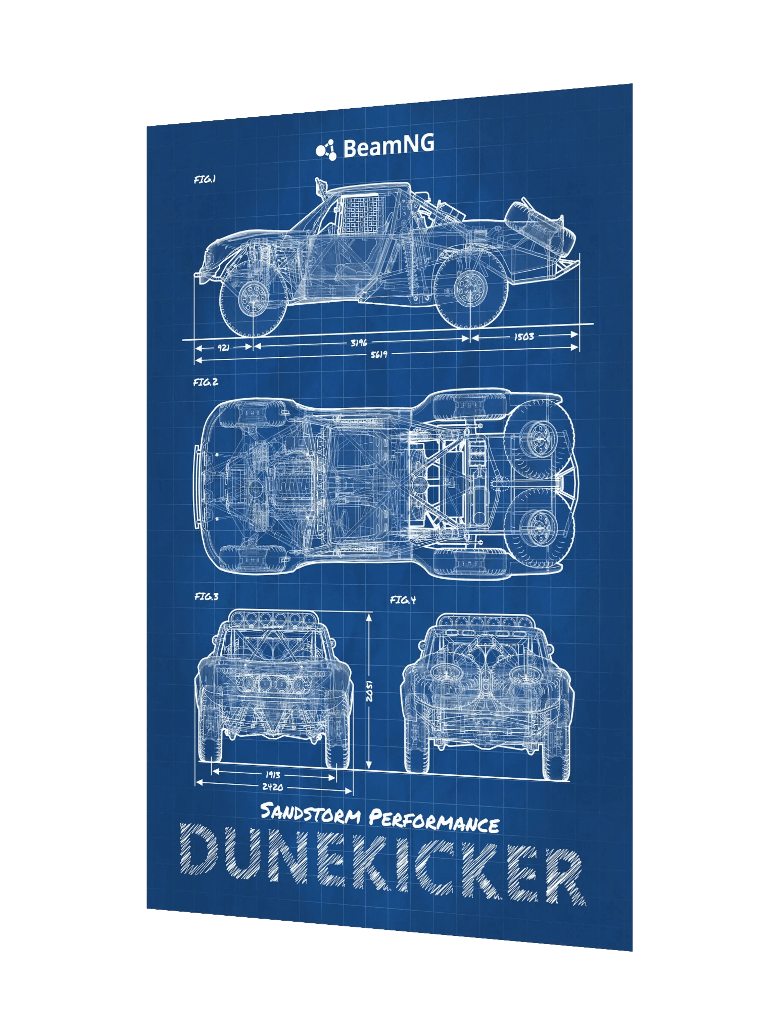 SP Dunekicker Blueprint Poster product image (3)