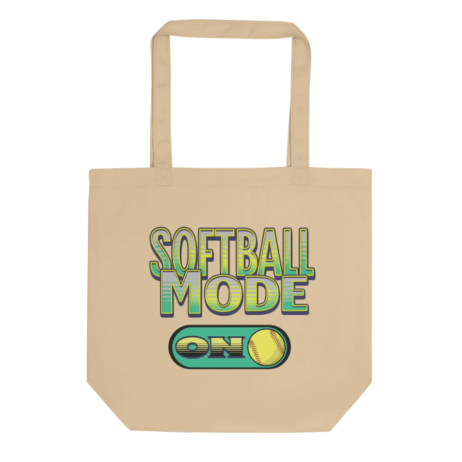 Softball Mode On Eco-Friendly Tote Bag product image (1)