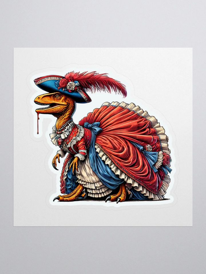 New American Dinosaur Sticker - Raptor Trot product image (1)