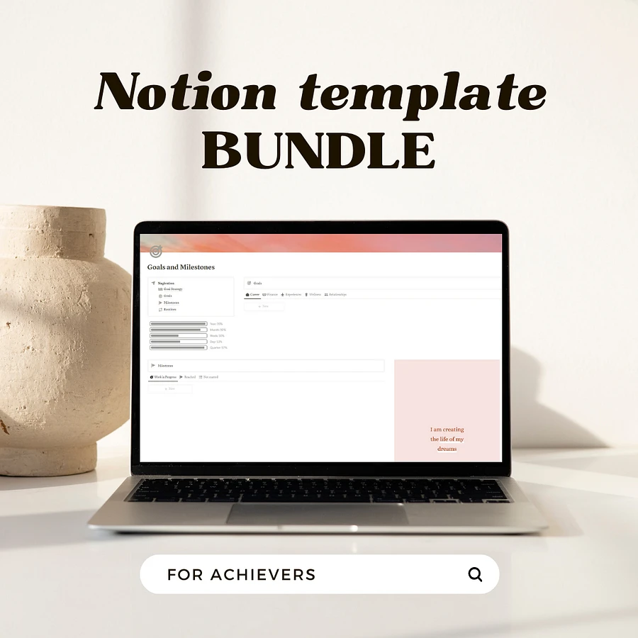 Notion Template: Achiever Bundle product image (1)