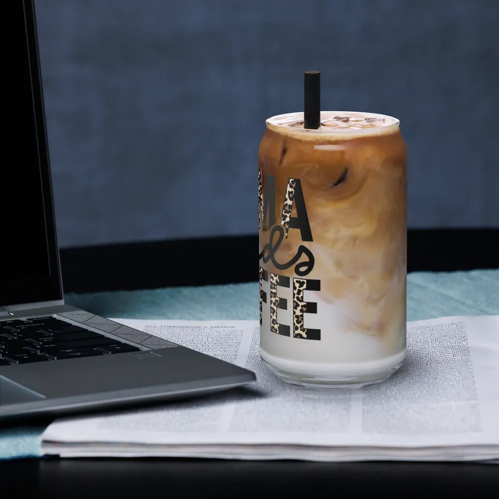 Leopard Print Mama Can-Shaped Glass product image (10)