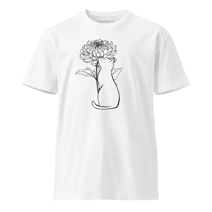 Chrysanthemum Cat Supreme Comfort Crew Neck T-Shirt product image (2)