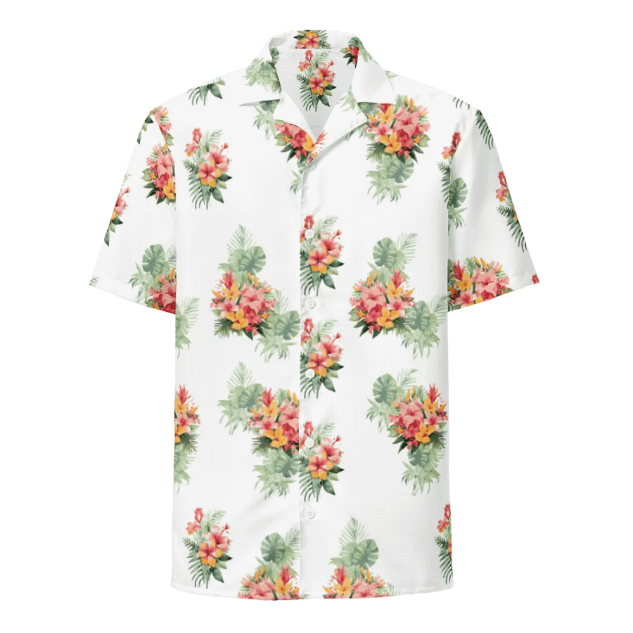 Hawaiian Style Shirt, Tropical Florals product image (1)