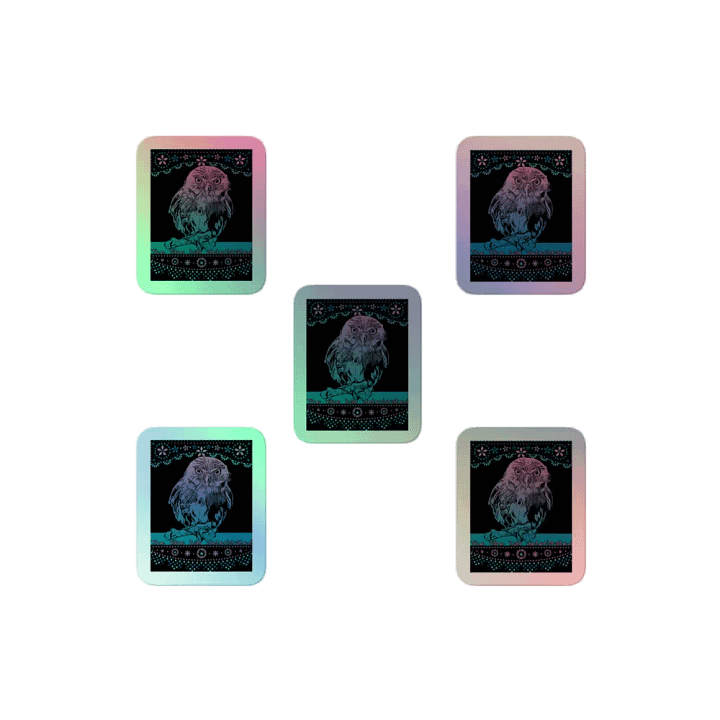 KC, The Vibe (owl), Holo Sticker Pack product image (2)