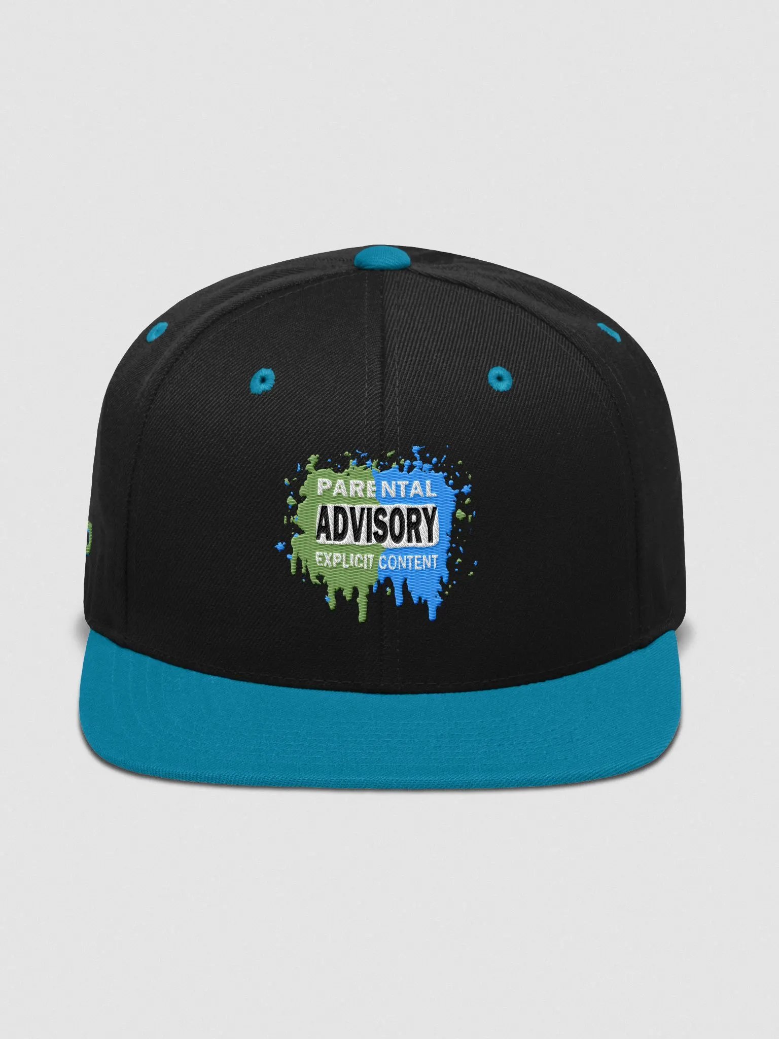 Parental Advisory Explicit Content Stitched hat with BWD logo product image (1)