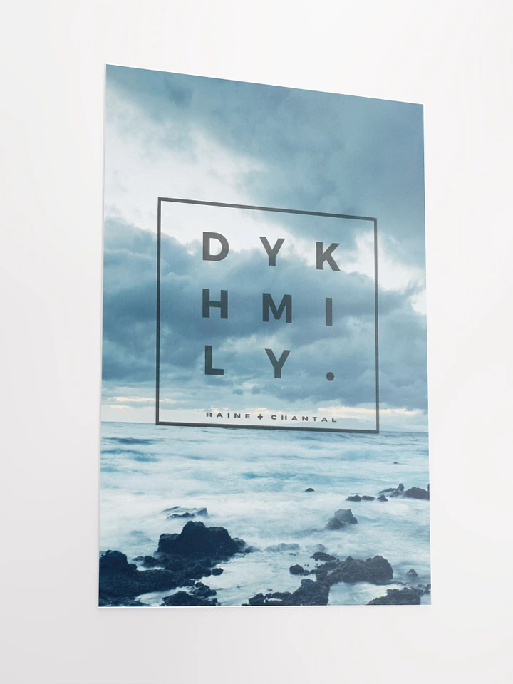 DYKHMILY Square Blue Matte Poster product image (2)