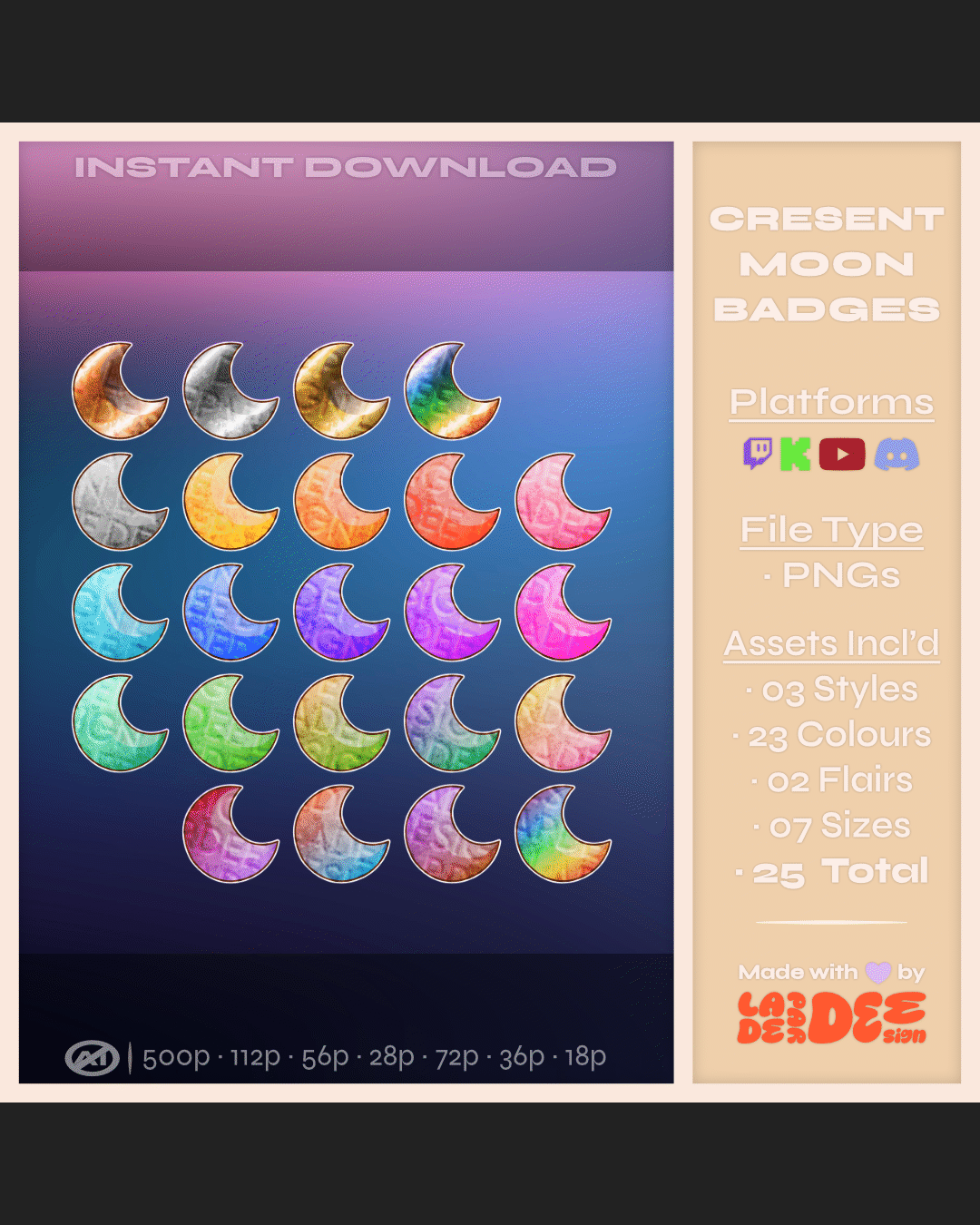 Moon Badges product image (1)