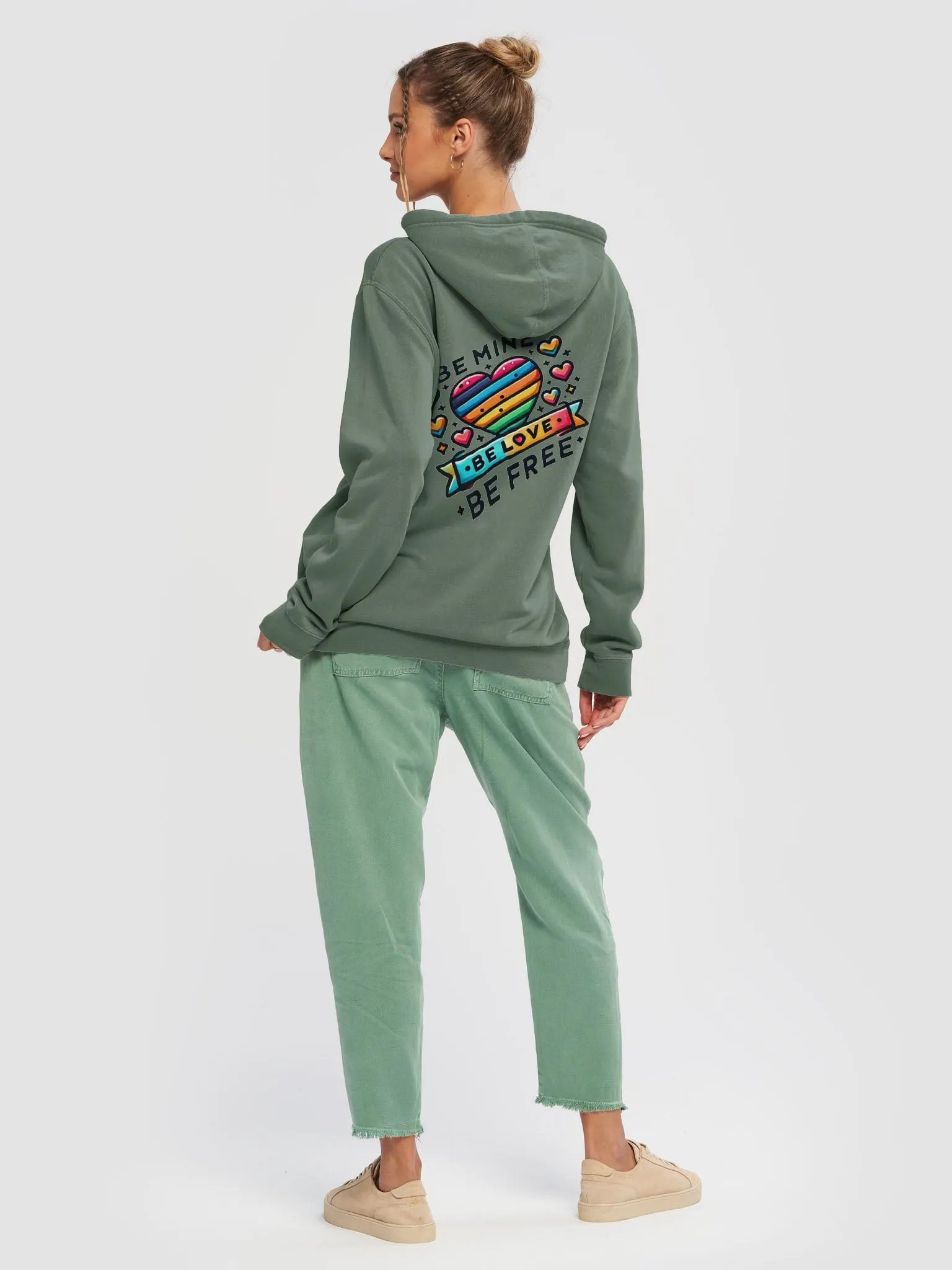 Rainbow Heart Vintage Hoodie product image (12)