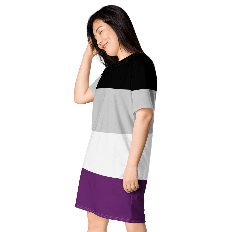 Asexual Pride Flag T-shirt Dress product image (3)