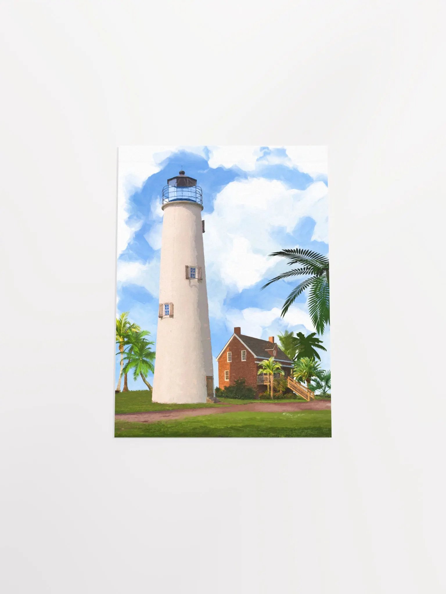 St. George Island Lighthouse – Florida Studio Art Print product image (4)
