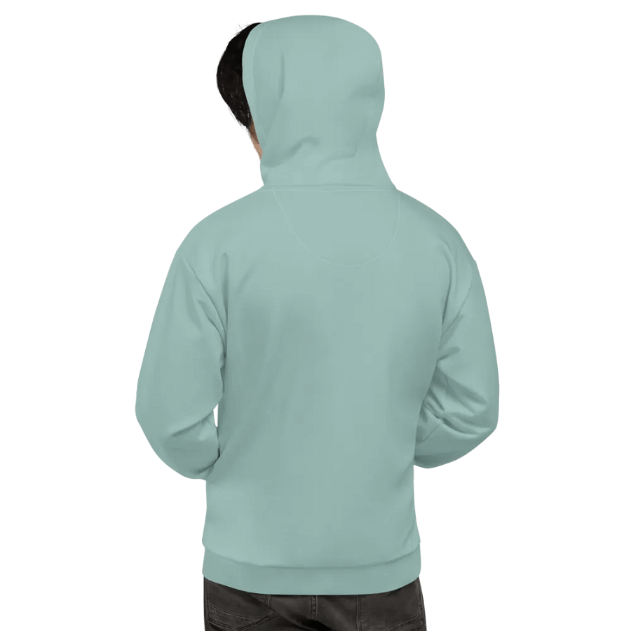 Plain Light Teal Green Soft Summer Unisex Recycled Polyester Heavyweight Premium Hoodie by Treasure Pie product image (9)