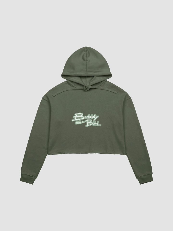 Bubbly and a B*tch (lined design, #96B697) fleece cropped hoodie product image (14)