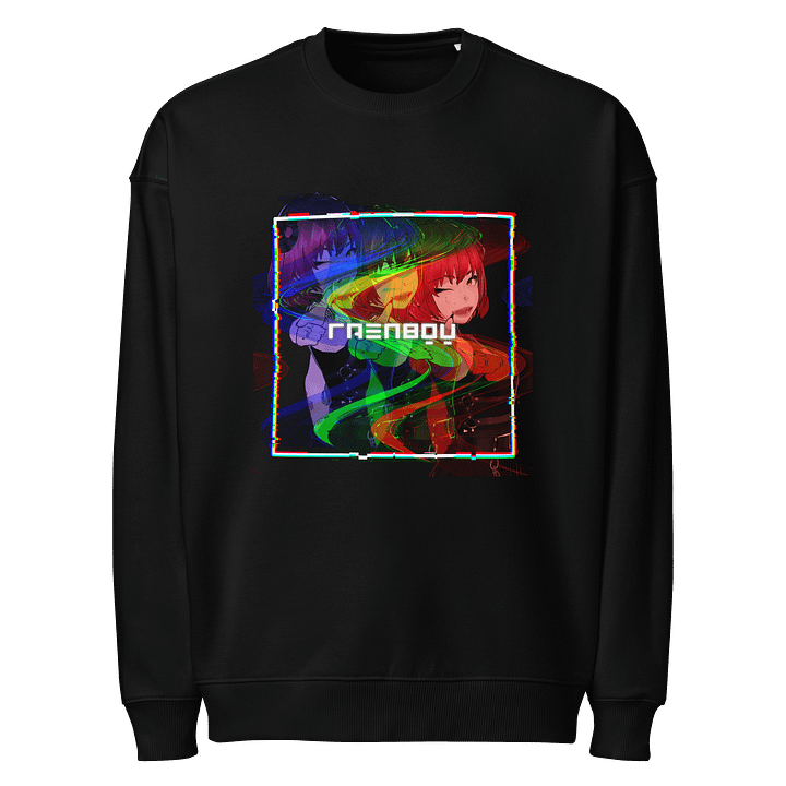 Classic RAENBOU Retro Glitch Oversized Sweatshirt product image (1)