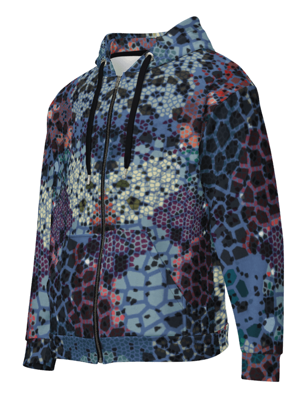 Stained glass Recycled Unisex Zip Hoodie product image (4)