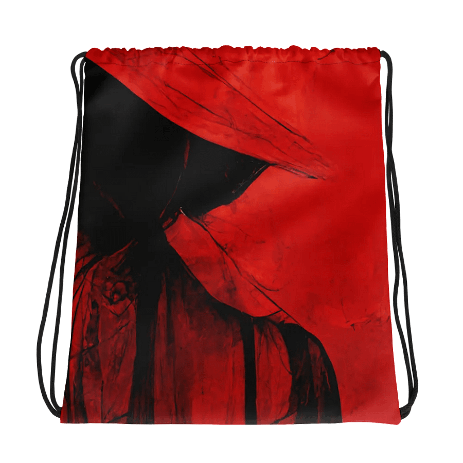 Crimson Wanderer Drawstring Bag product image (1)