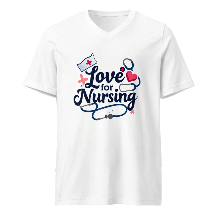 Nurse's Love V-Neck Tee product image (1)