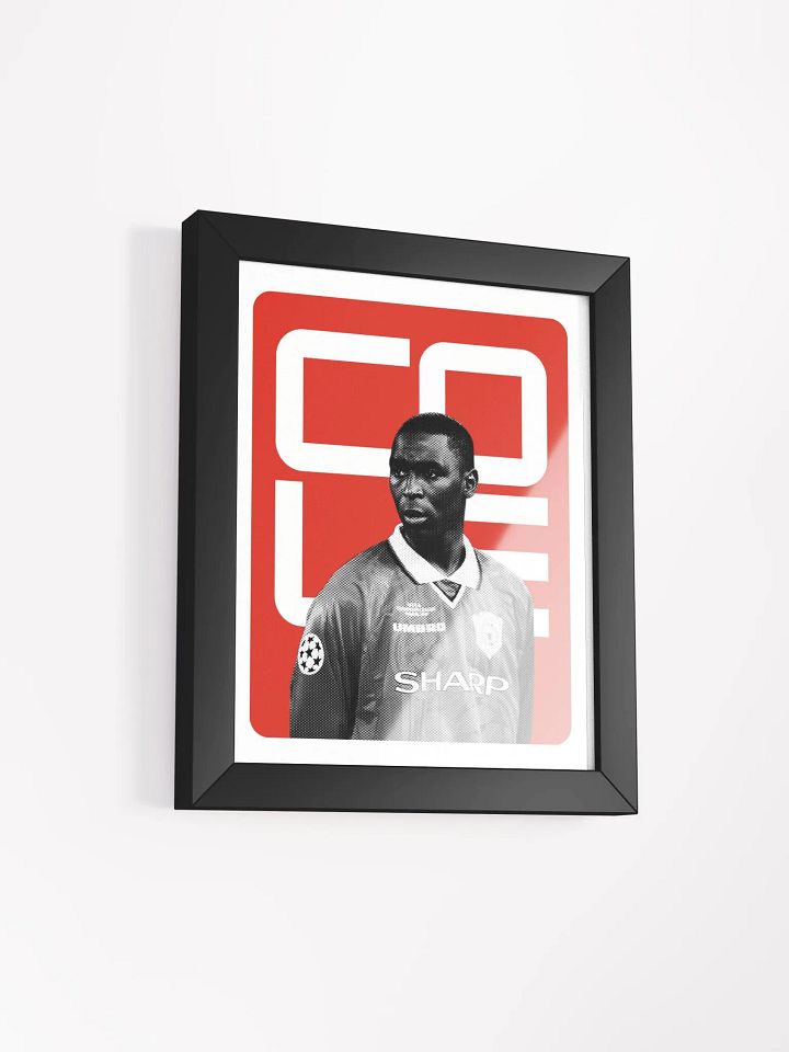 Andy Cole BW Manchester United Name Art Framed Print product image (1)