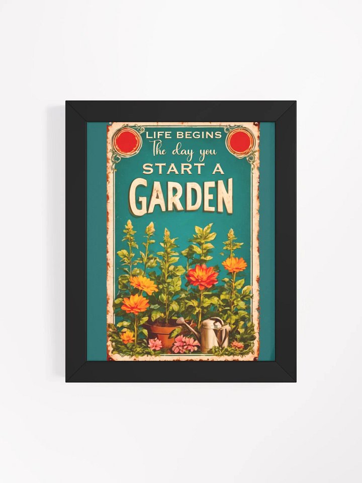 Gardening themed wall art vintage style product image (2)