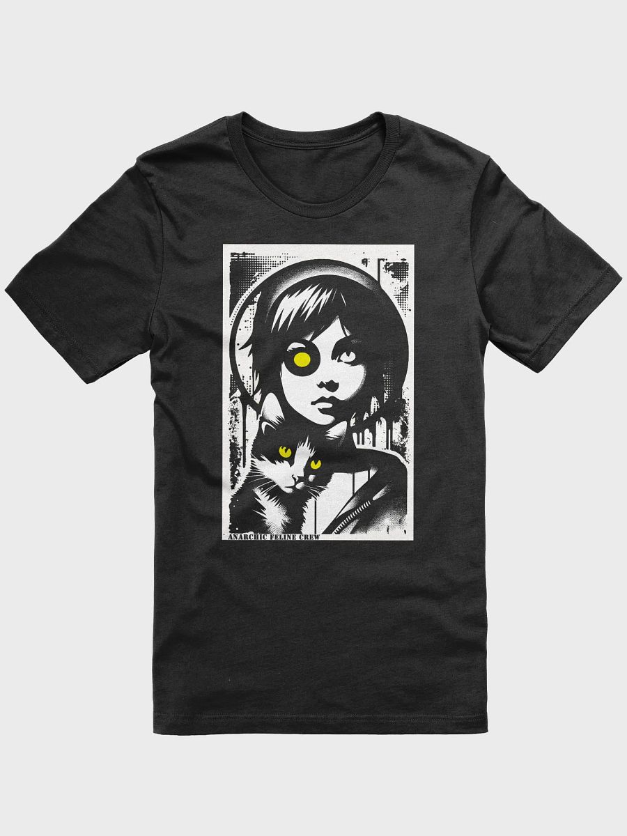 "Anarchic Feline Crew" Gothic Punk Graphic Unisex T-Shirt product image (3)