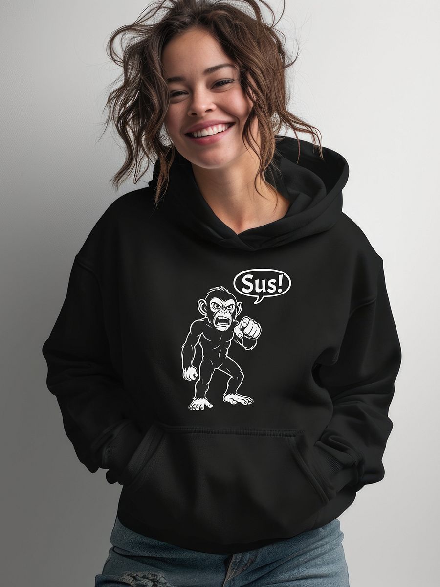 Sus Monkey - Funny - Meme - Gildan Classic Hoodie product image (3)