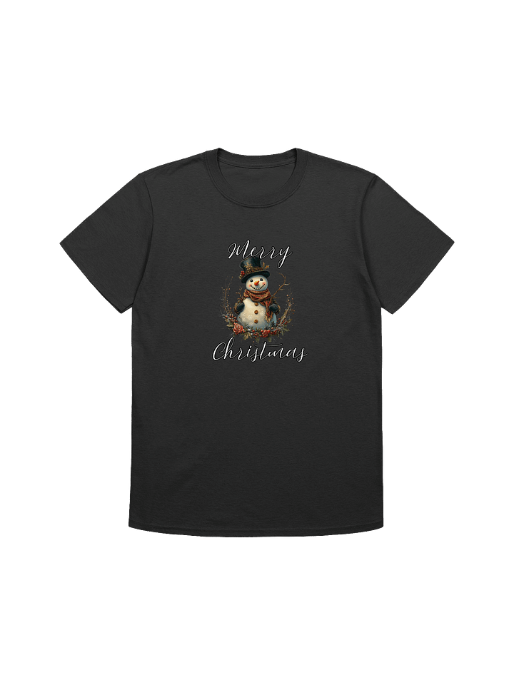 Merry Christmas Vintage Snowman Unisex T-Shirt product image (3)