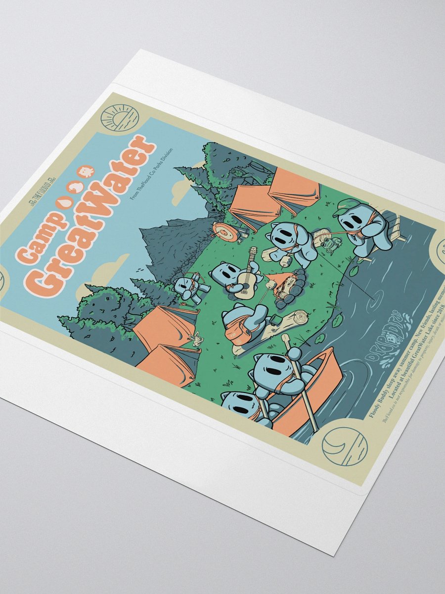 Camp GreatWater Poster Sticker 5 inch product image (3)