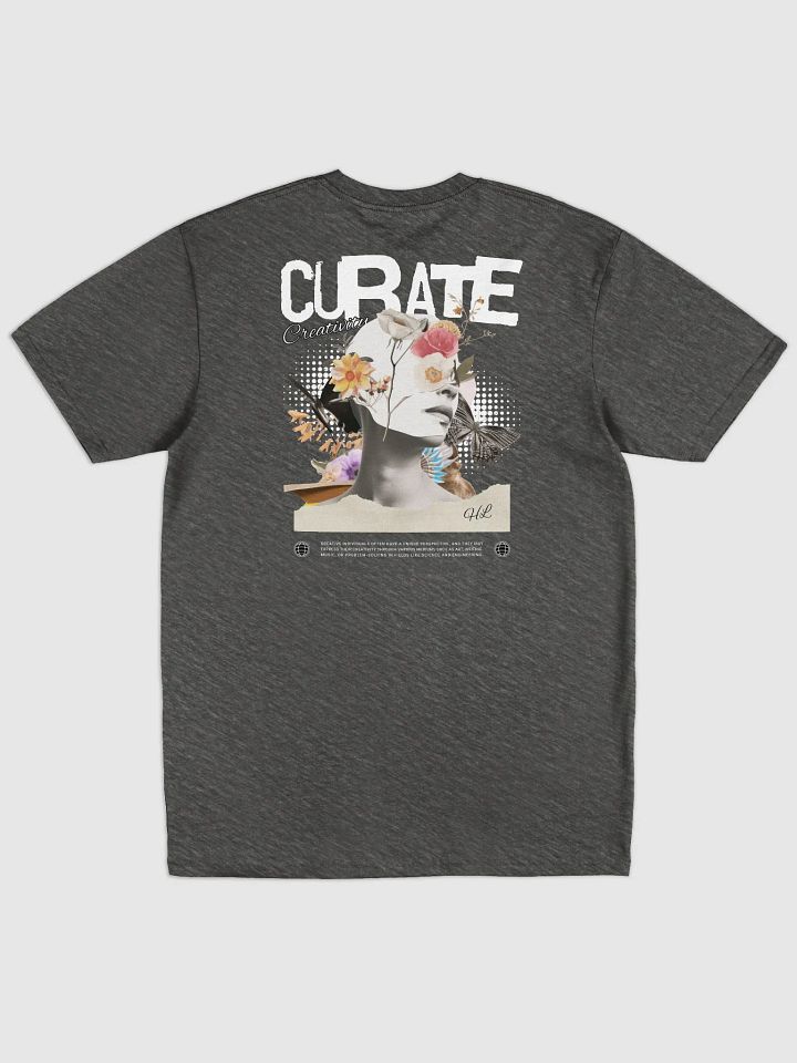 "CURATING CREATIVITY" premium t- shirt product image (1)