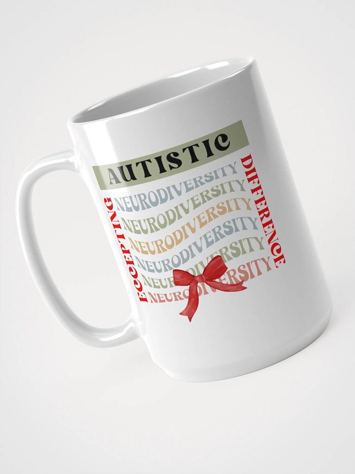 Neurodiversity, Accepting Autistic Difference White Glossy Ceramic Mug product image (2)