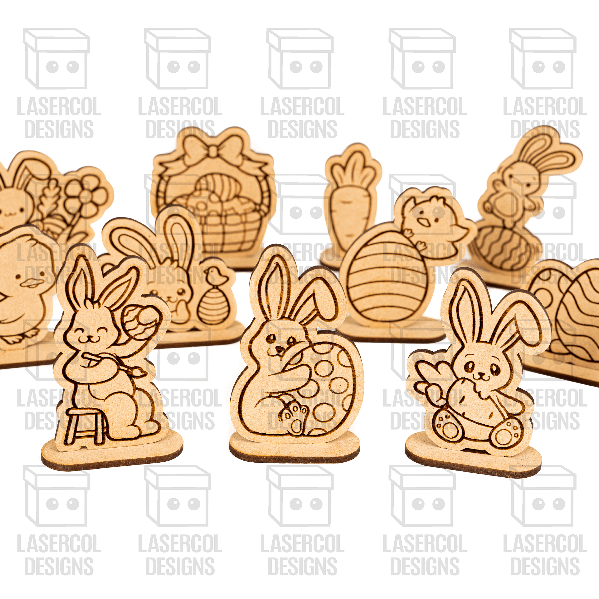 Easter Cutouts With Base Set 1 - Laser Cut Files product image (9)