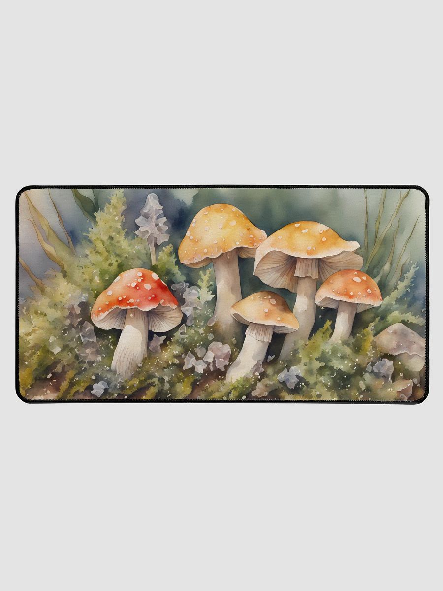 Red and Yellow Agarics in Moss, 15.5