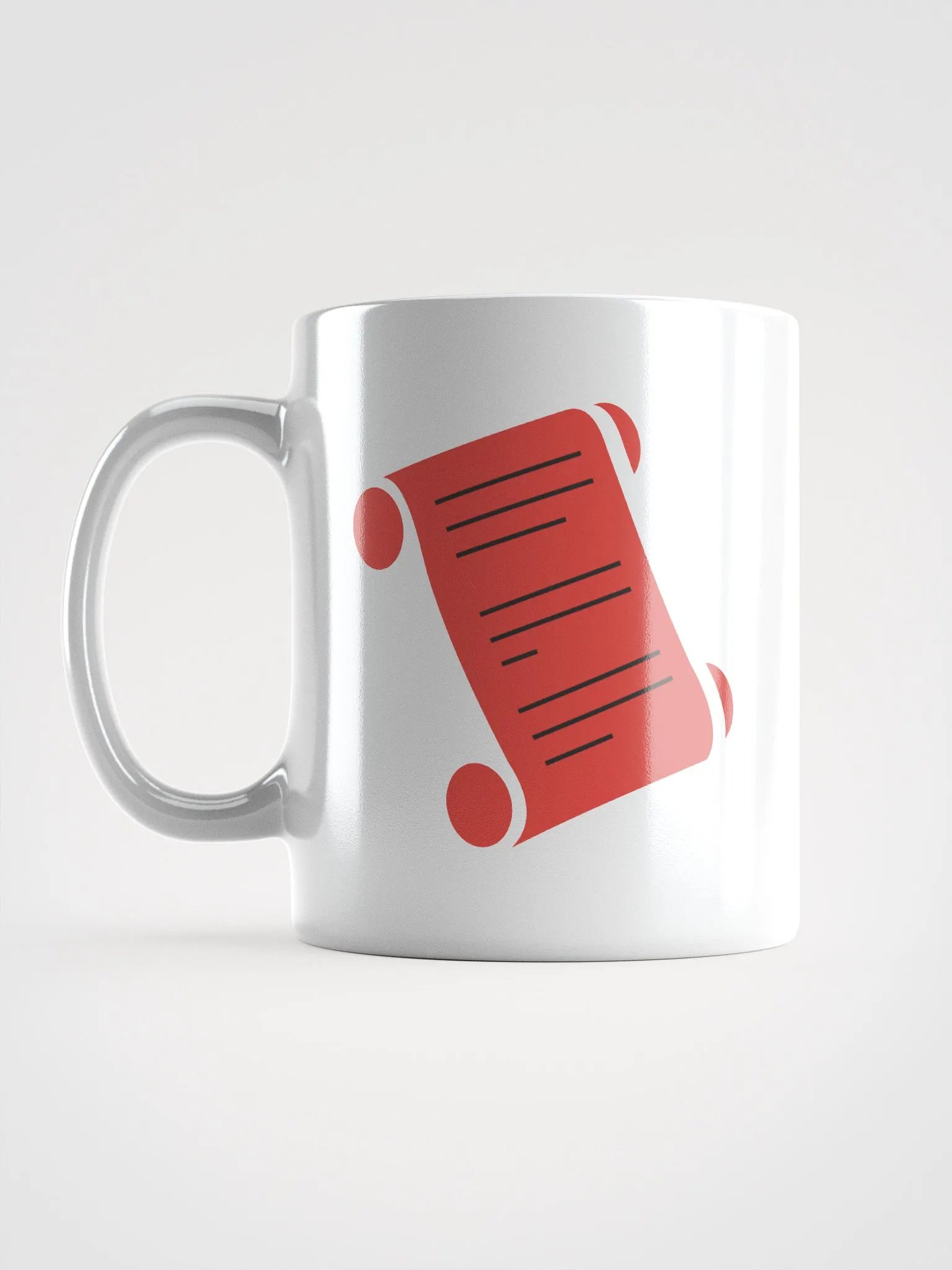The Forbidden Scrolls Logo White Ceramic Mug product image (6)